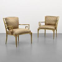 Pair of Mastercraft Greek Key Arm Chairs - Sold for $2,625 on 02-08-2020 (Lot 69).jpg